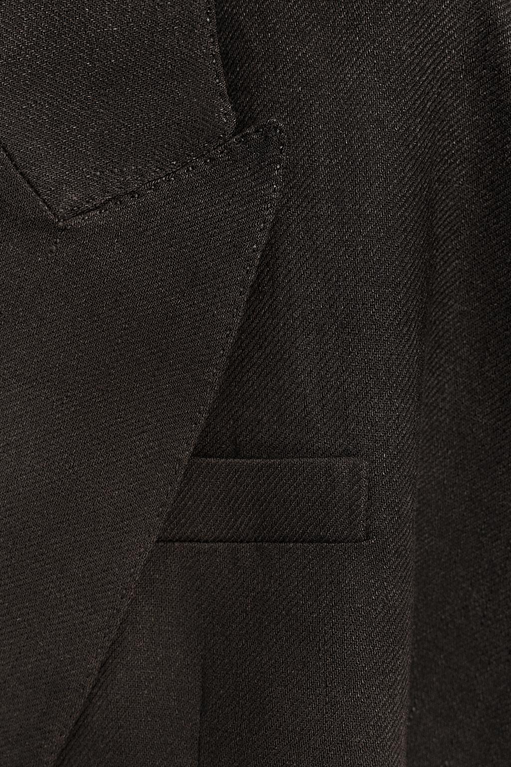 ДВУБОРТНЫЙ ЖИЛЕТ ИЗ СМЕСОВОГО ЛЬНА — ZW COLLECTION