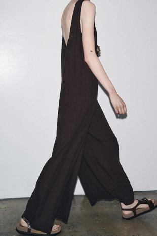 Длинный комбинезон из льна — ZW COLLECTION- Заказать в России