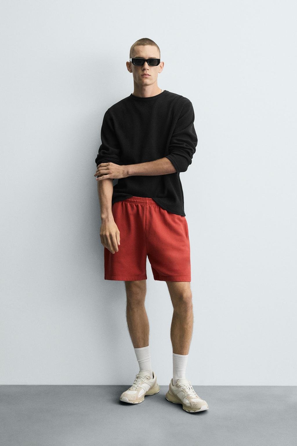 ШОРТЫ-БЕРМУДЫ JOGGER С ЭФФЕКТОМ ПОТЕРТОСТИ