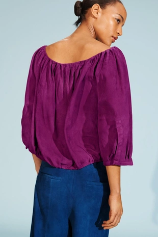 Топ из замши ограниченной коллекции- Заказать в России