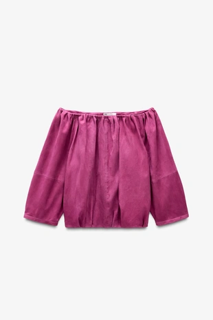 Топ из замши ограниченной коллекции- Заказать в России