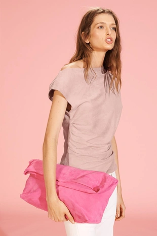 Макси клатч из замши LIMITED EDITION SPLIT- Заказать в России