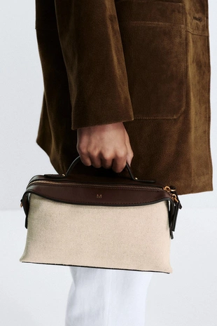 Сумка городская прямоугольной формы из холста- Заказать в России