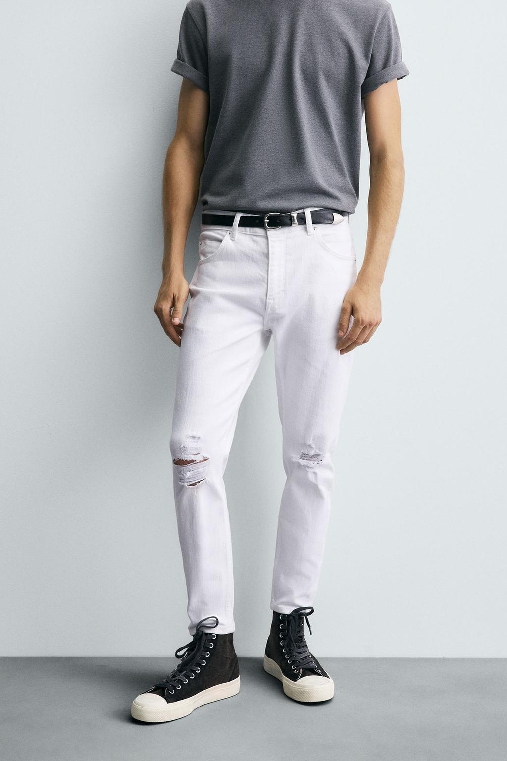 ДЖИНСЫ SKINNY FIT С РАЗРЕЗАМИ
