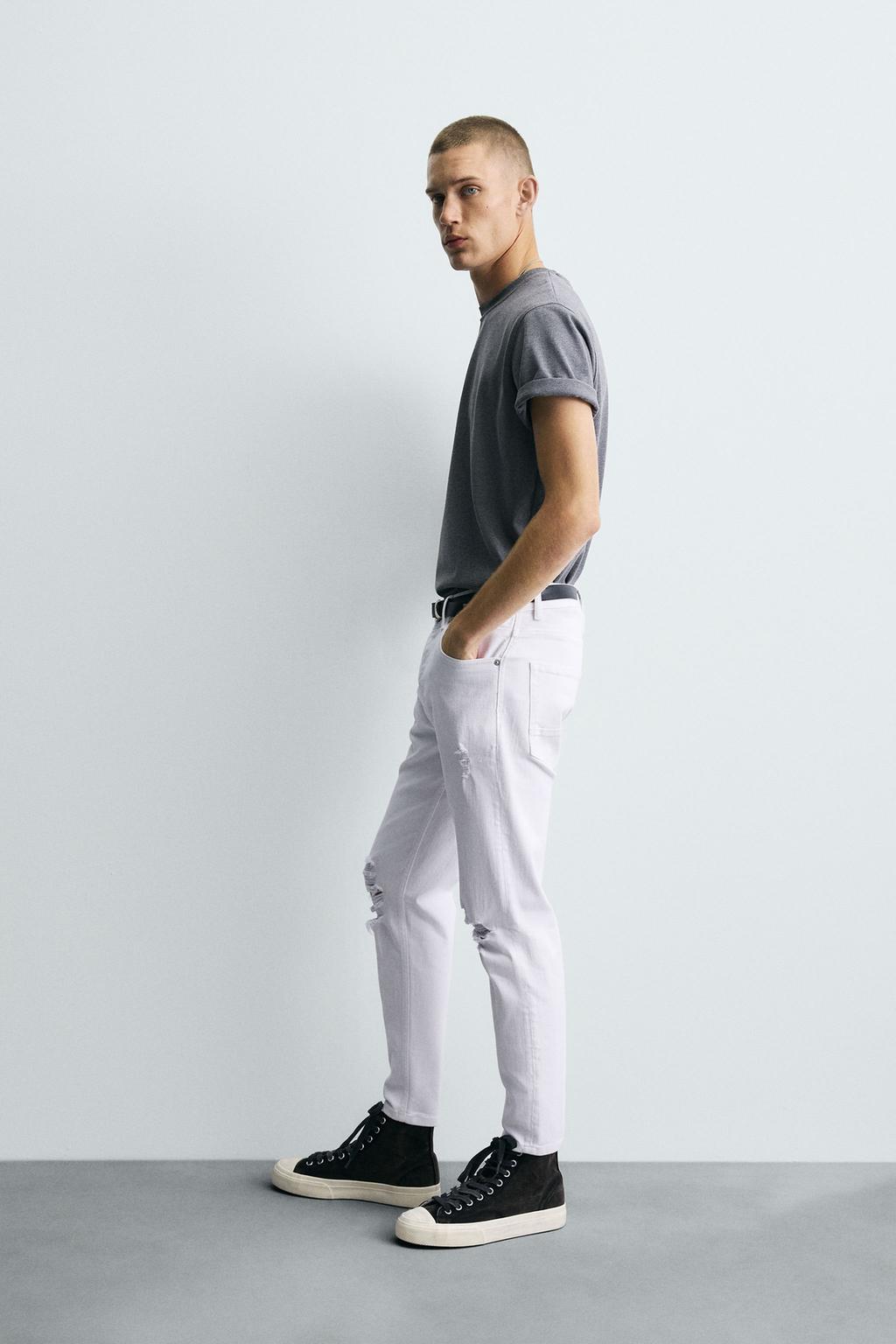 ДЖИНСЫ SKINNY FIT С РАЗРЕЗАМИ