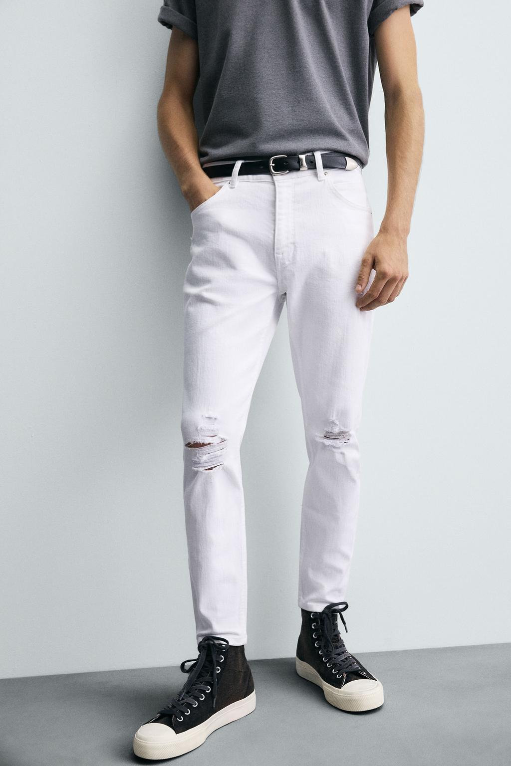 ДЖИНСЫ SKINNY FIT С РАЗРЕЗАМИ
