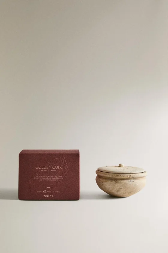 Свеча с ароматом golden cuir (100 г)