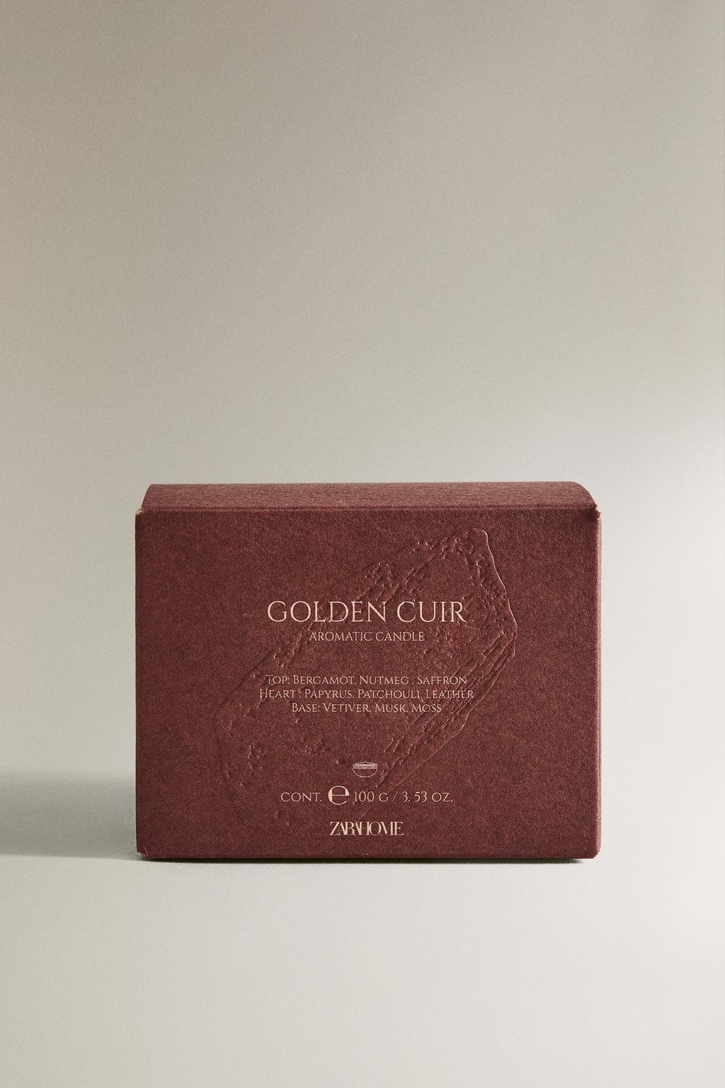 Свеча с ароматом golden cuir (100 г)