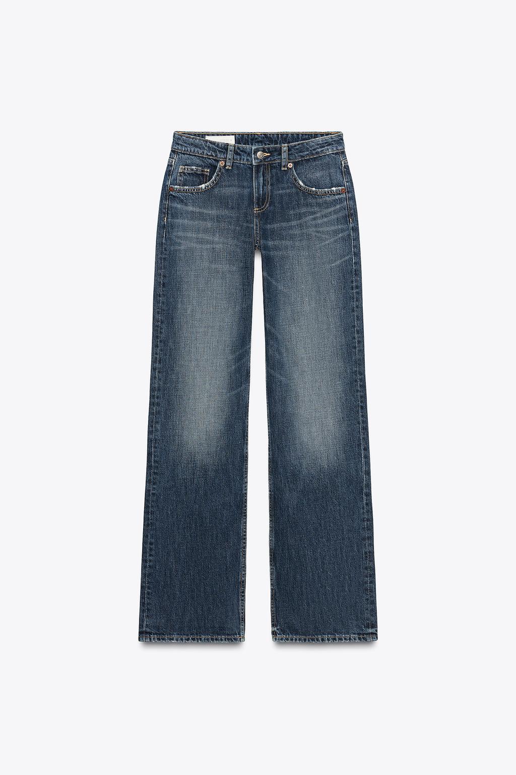 ДЖИНСЫ TRF WIDE LEG С НИЗКОЙ ПОСАДКОЙ