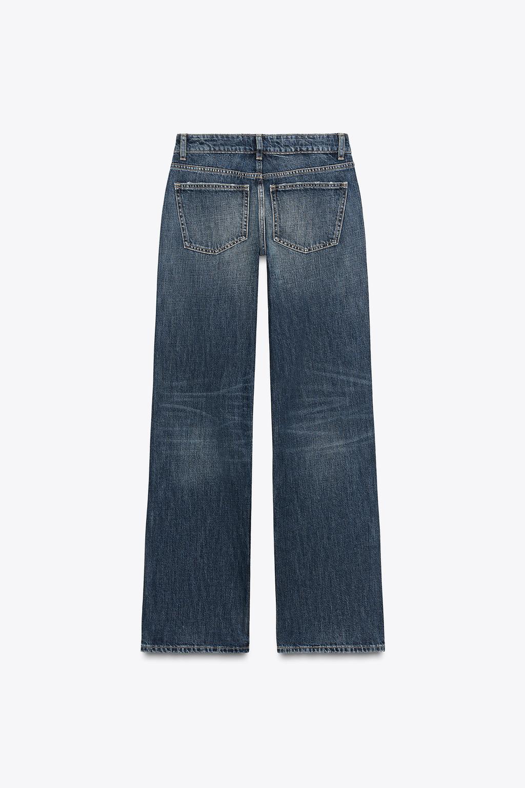 ДЖИНСЫ TRF WIDE LEG С НИЗКОЙ ПОСАДКОЙ