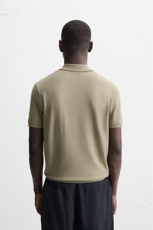 Поло из смесового вискозного трикотажа- Заказать в России