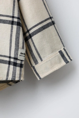 Клетчатая рубашка с капюшоном и флисом- Заказать в России