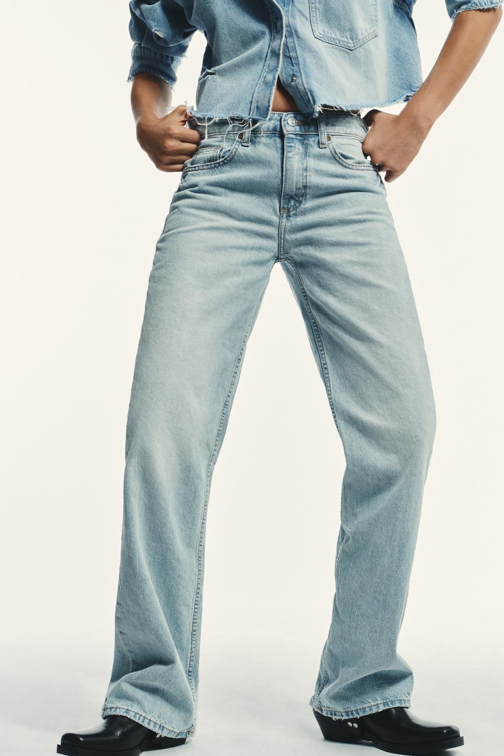 ДЖИНСЫ TRF WIDE LEG СО СРЕДНЕЙ ПОСАДКОЙ