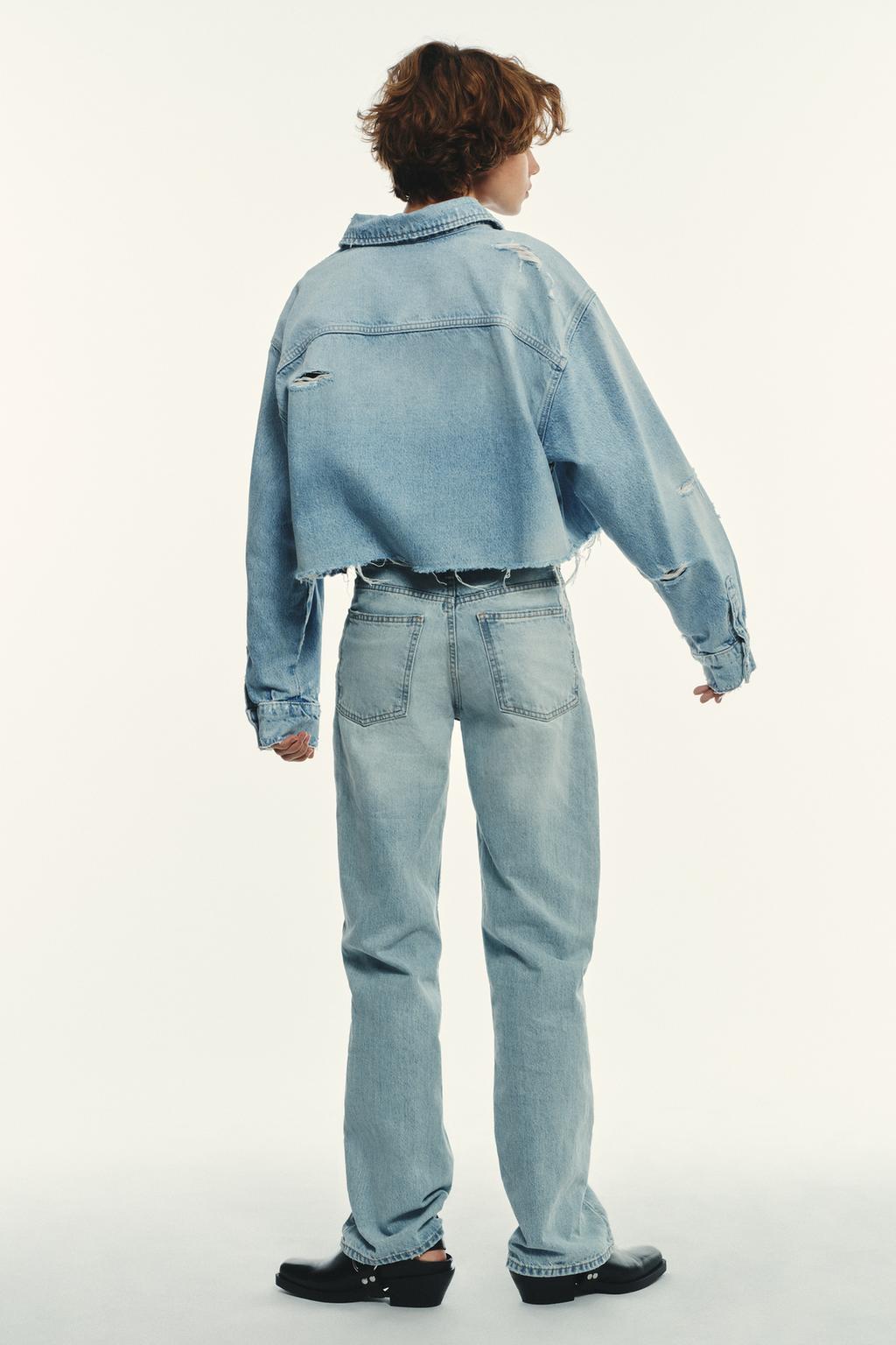ДЖИНСЫ TRF WIDE LEG СО СРЕДНЕЙ ПОСАДКОЙ