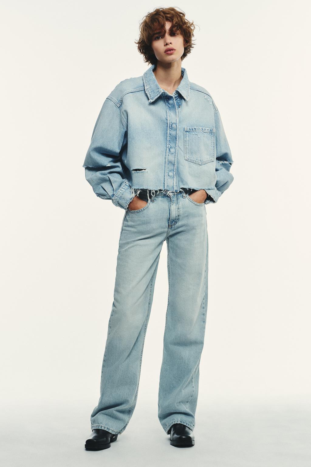 ДЖИНСЫ TRF WIDE LEG СО СРЕДНЕЙ ПОСАДКОЙ
