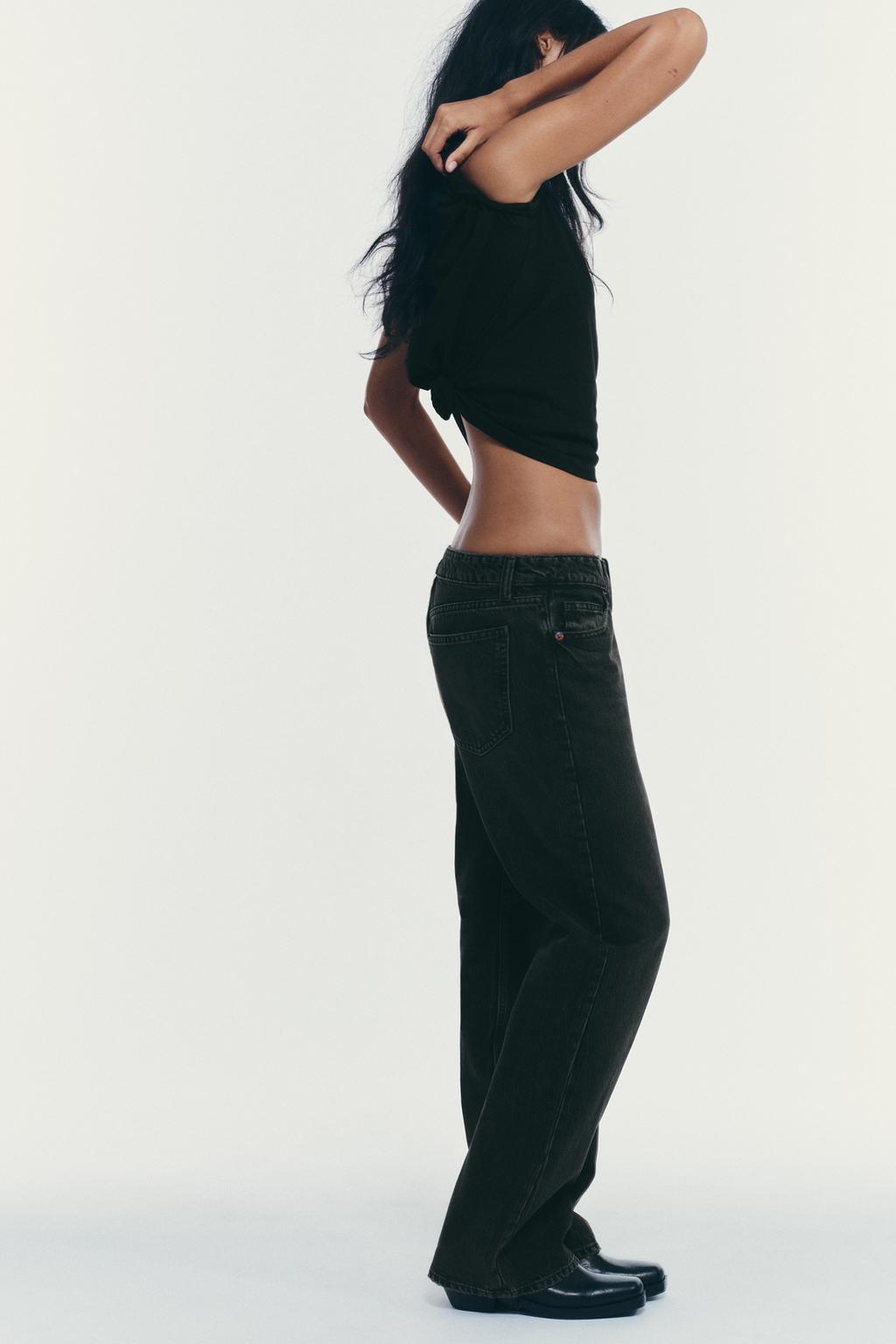 ДЖИНСЫ TRF WIDE LEG С НИЗКОЙ ПОСАДКОЙ