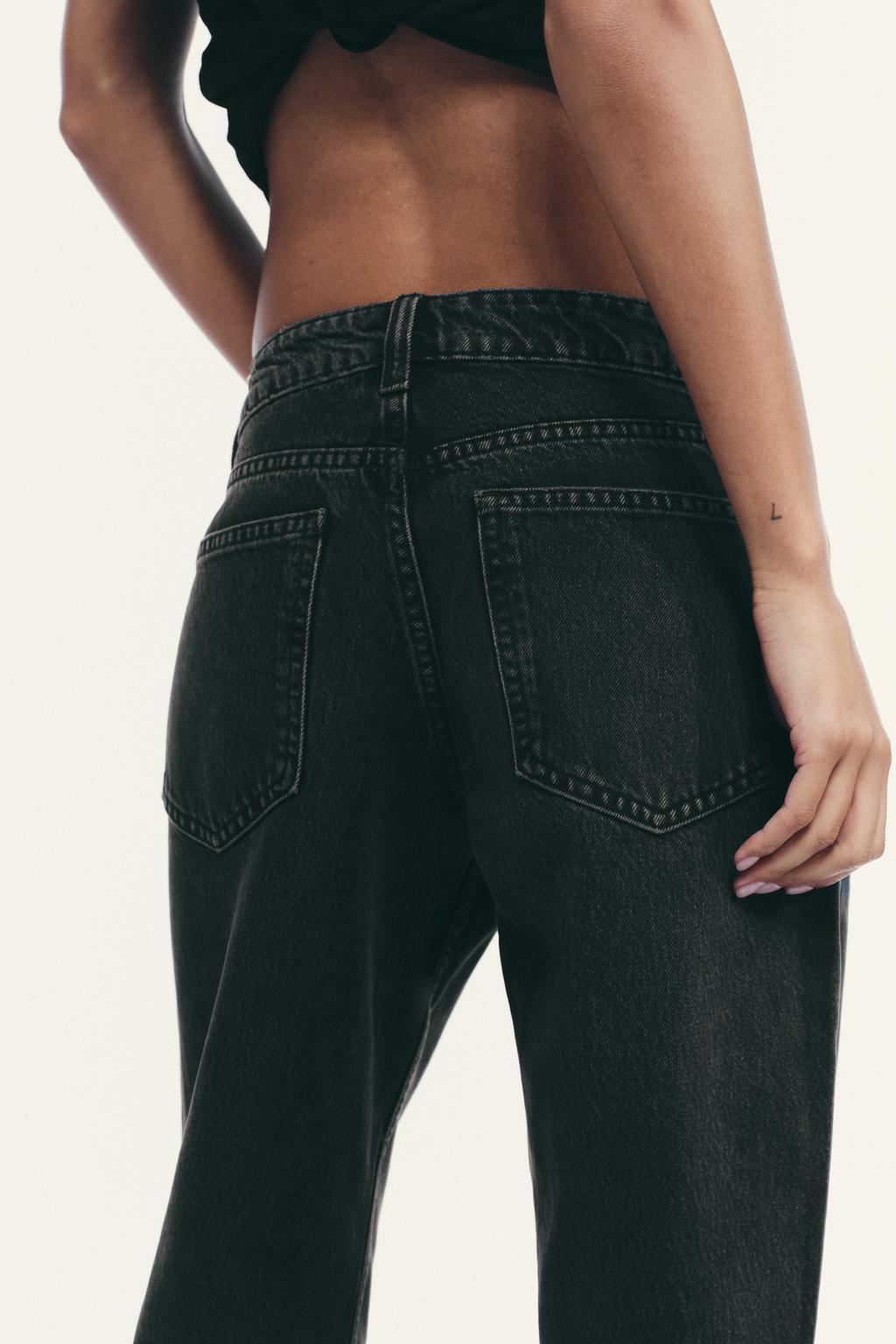 ДЖИНСЫ TRF WIDE LEG С НИЗКОЙ ПОСАДКОЙ