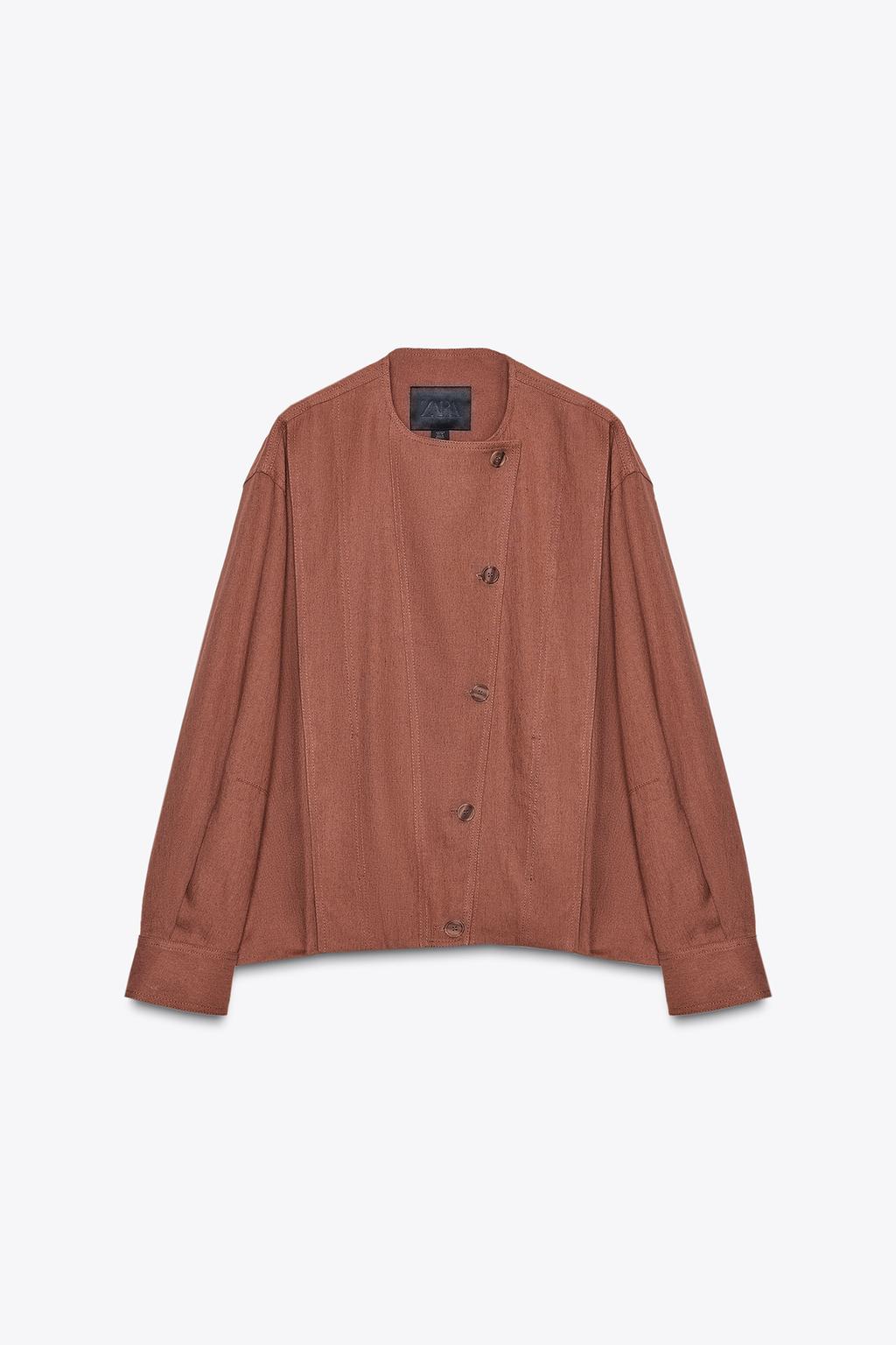 БОМБЕР ИЗ СМЕСОВОГО ЛЬНА — ZW COLLECTION