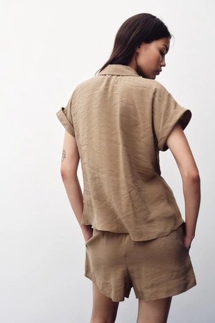 Бермуды на шнурке с бусинами- Заказать в России