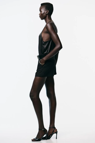 Юбка-брюки с низкой посадкой и ремнем- Заказать в России