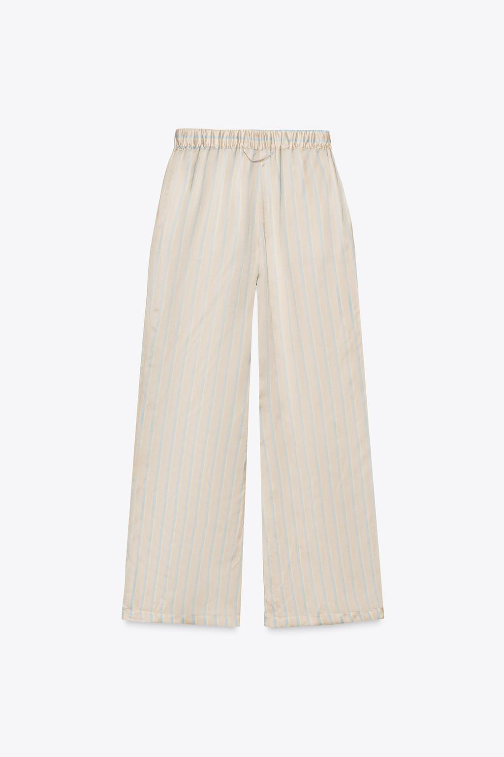 ПОЛОСАТЫЕ БРЮКИ В ПИЖАМНОМ СТИЛЕ — ZW COLLECTION