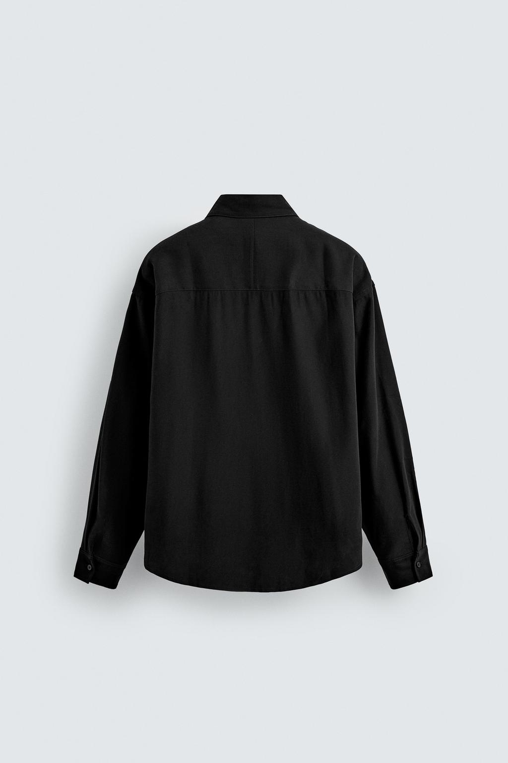 РУБАШКА RELAXED FIT ИЗ СТРУЯЩЕЙСЯ ТКАНИ
