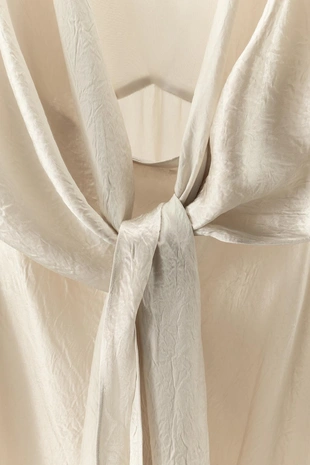 Атласное платье с эффектом жатой ткани — LIMITED EDITION- Заказать в России