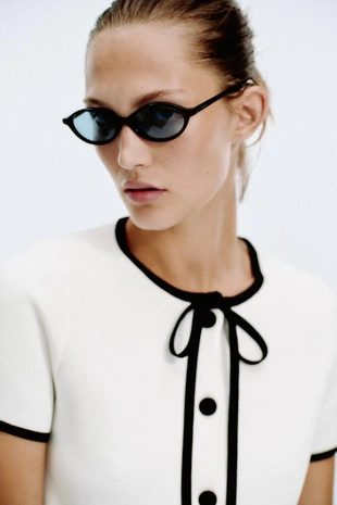 Трикотажная куртка с контрастной отделкой- Заказать в России