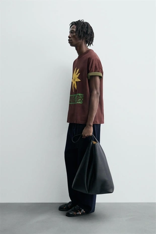 Футболка с текстовым принтом- Заказать в России