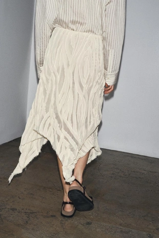 Асимметричная юбка со складками — ZW COLLECTION- Заказать в России