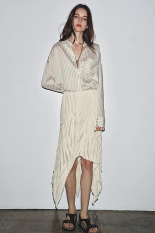 Асимметричная юбка со складками — ZW COLLECTION- Заказать в России