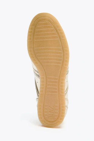 Кроссовки с металлическим эффектом- Заказать в России