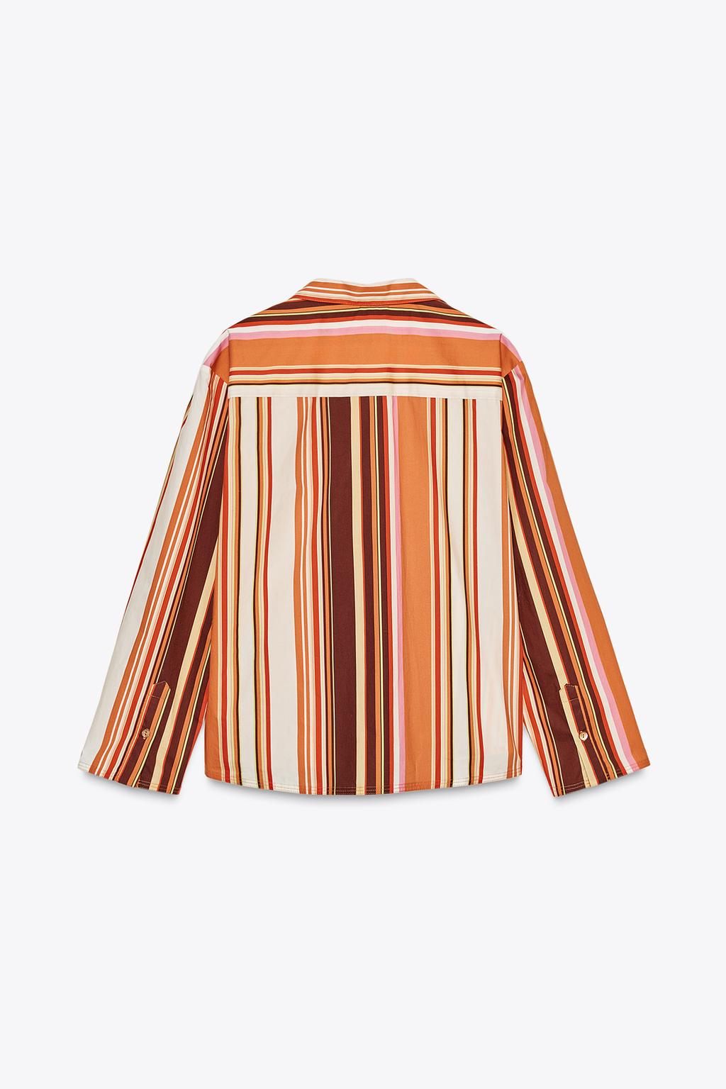РУБАШКА В ПОЛОСКУ В ПИЖАМНОМ СТИЛЕ — ZW COLLECTION