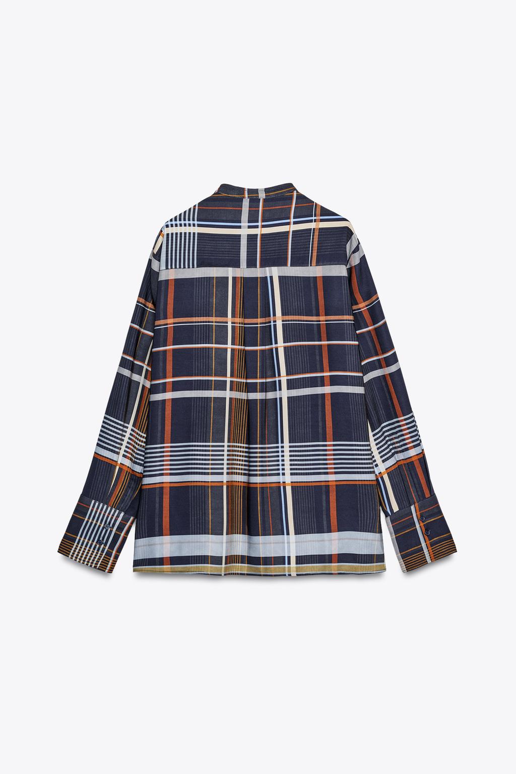 РУБАШКА В КЛЕТКУ С КАРМАНАМИ — ZW COLLECTION