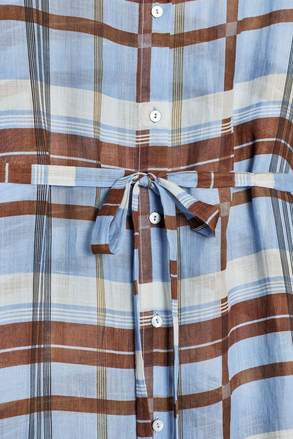 ПЛАТЬЕ-РУБАШКА ИЗ РАМИ — ZW COLLECTION