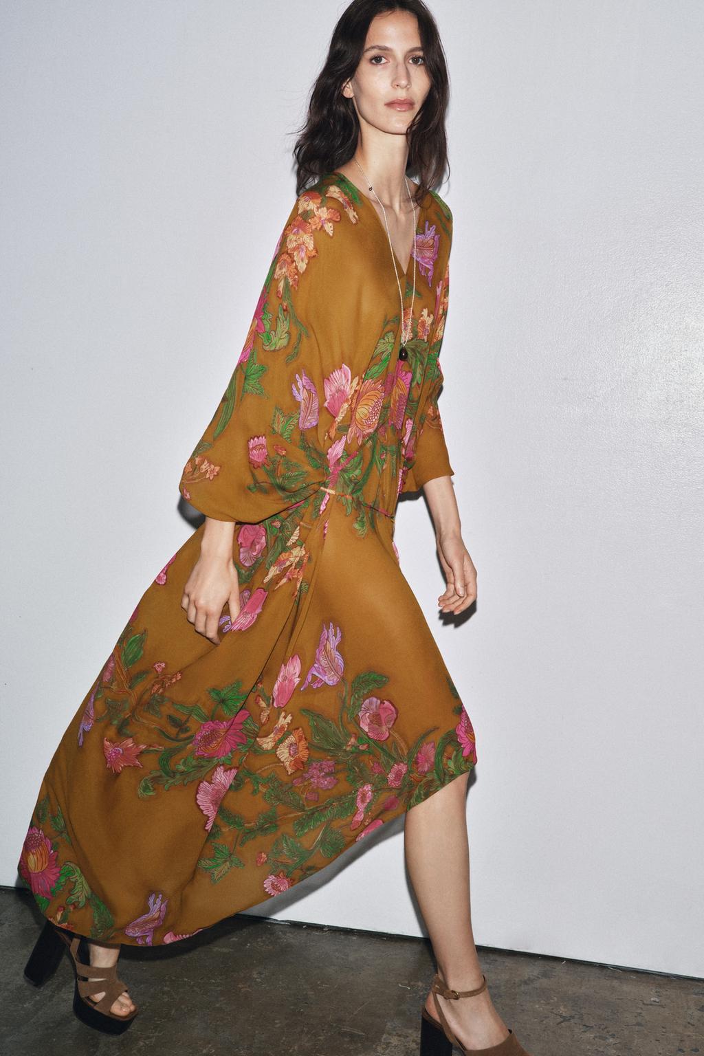 ПЛАТЬЕ OVERSIZE С ЦВЕТОЧНЫМ ПРИНТОМ — ZW COLLECTION
