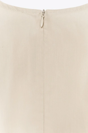 Поплиновое платье-миди с поясом- Заказать в России