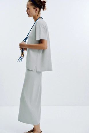 Однотонный топ оверсайз- Заказать в России