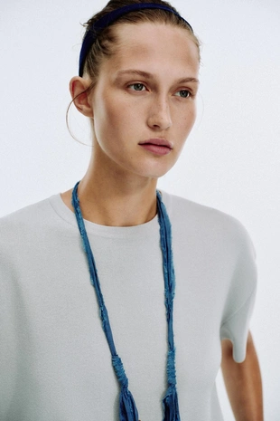 Однотонный топ оверсайз- Заказать в России