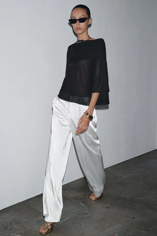 Однотонный трикотажный топ-накидка- Заказать в России