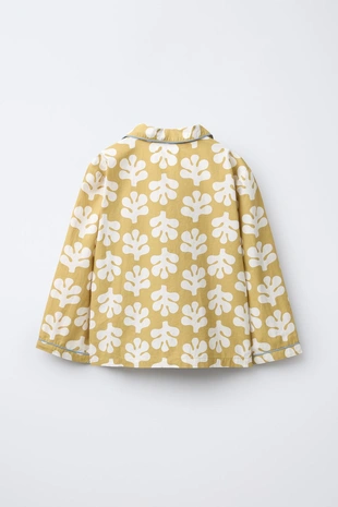 Green | 1562/791/500 - Zara 6-14 лет/пижама: рубашка и брюки с принтом в виде фигур