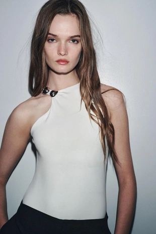 Боди-халтер с фурнитурой- Заказать в России