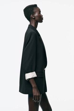 Блейзер с манжетами с принтом