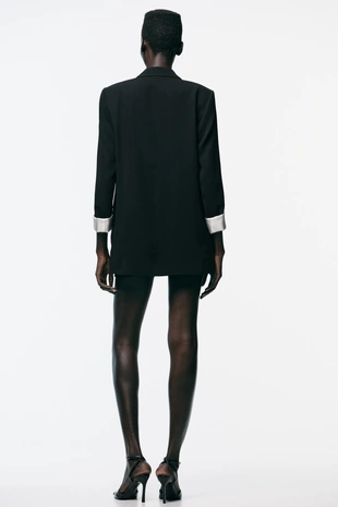 Блейзер с манжетами с принтом