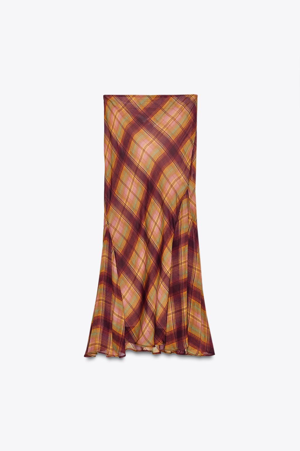 ДЛИННАЯ ЮБКА В КЛЕТКУ — ZW COLLECTION