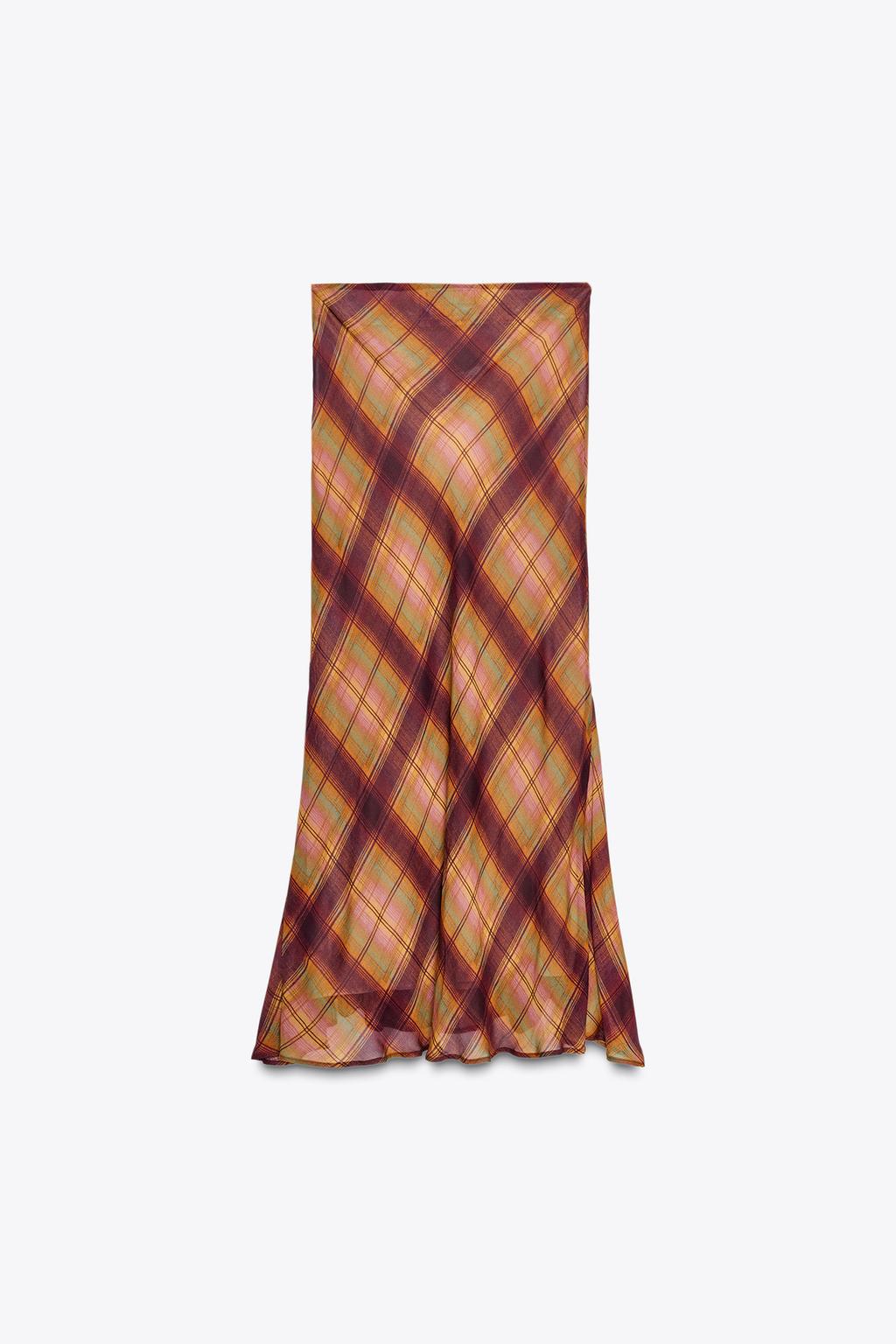 ДЛИННАЯ ЮБКА В КЛЕТКУ — ZW COLLECTION