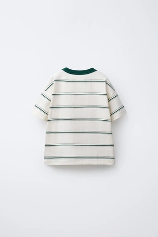 Купить Zara Футболка в полоску с нашивкой