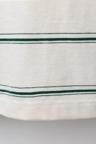 Футболка в полоску с нашивкой- Заказать в России