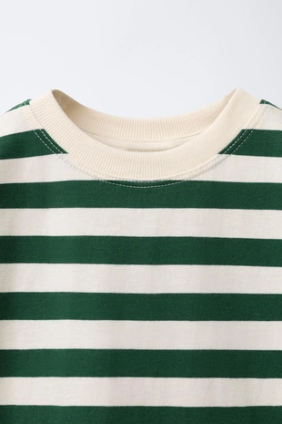 Green | 5048/575/500 - Zara Лонгслив с принтом в полоску