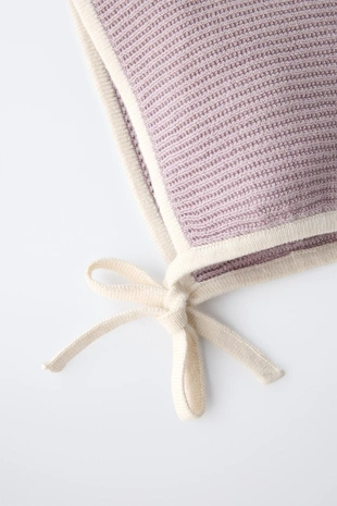 Купить Zara Остроконечная шапка с контрастной отделкой